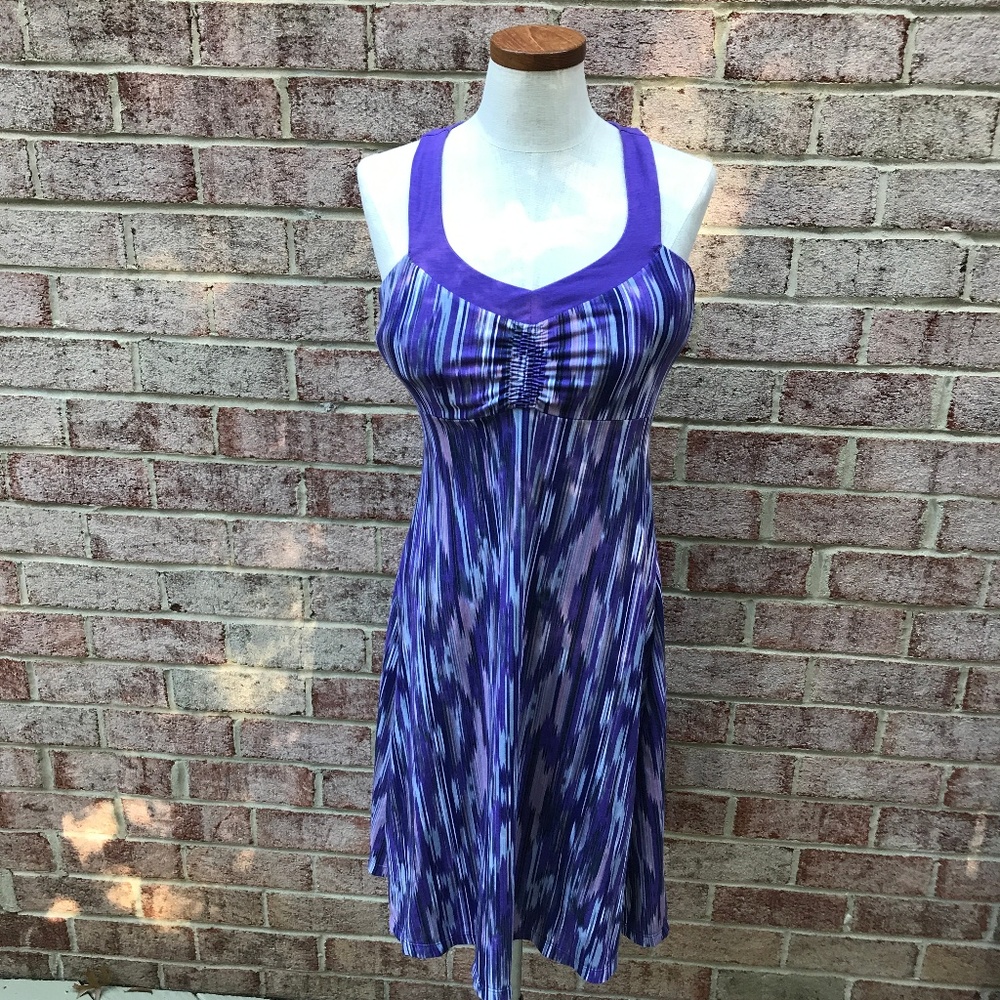 PrAna Purple Athletic Racerback Dress